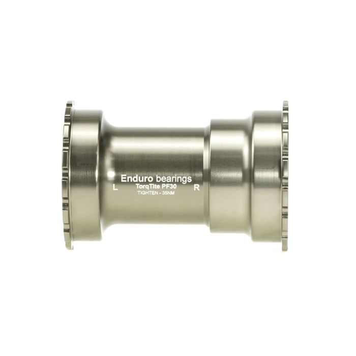 Enduro bearings torqtite bottom bracket - pf30 to 30mm (narrow) - ss - graphite