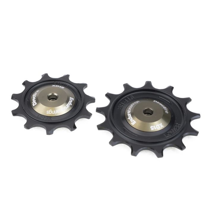 Enduro bearings derailleur pulleys - directline xd-15 - shimano grx - 11 speed - graphite
