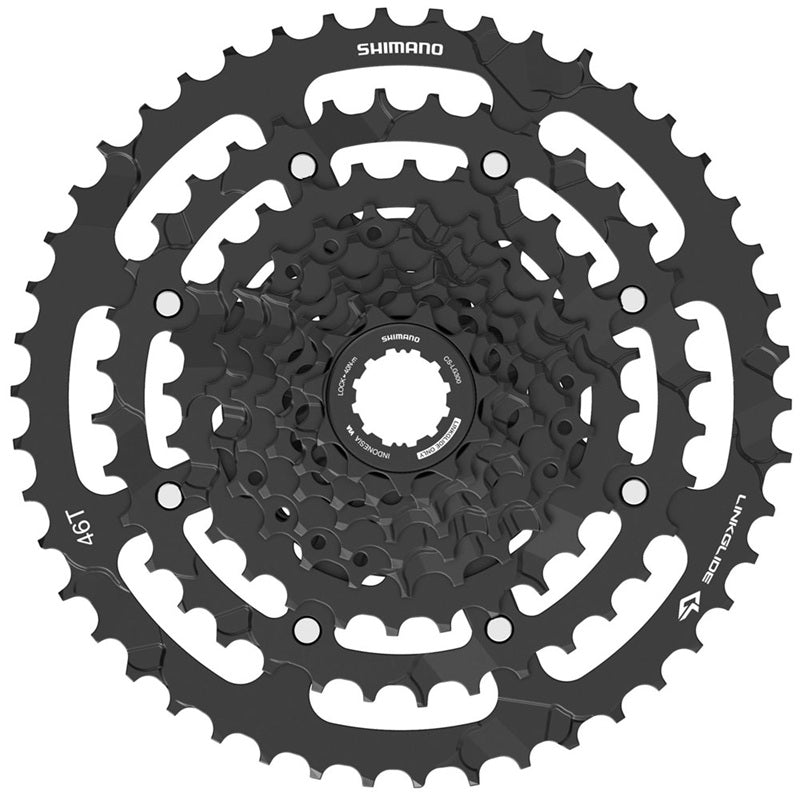 Shimano cassettekeu 9v 11-46t cs-lg400 zwart