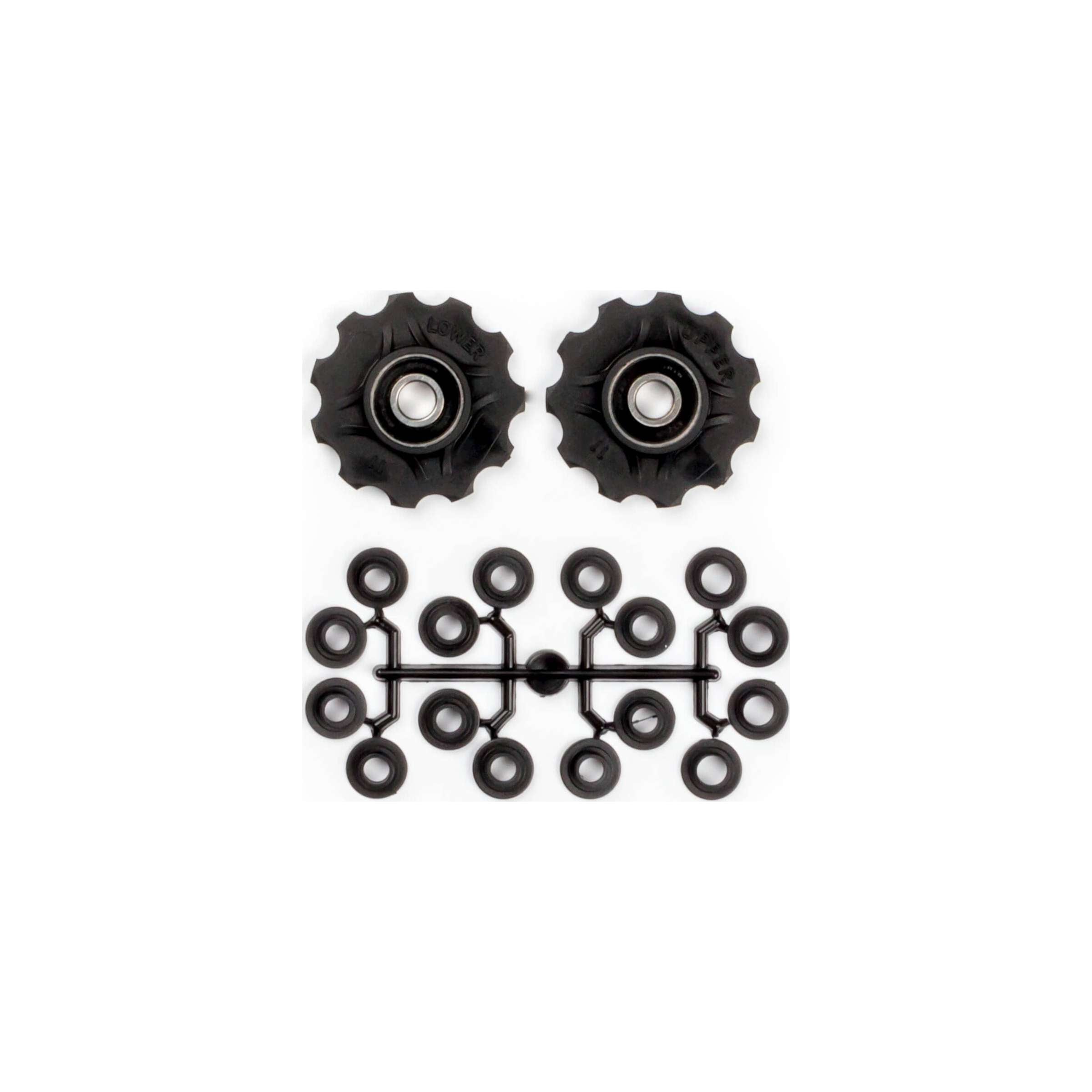 derailleurwieltjes 11 tanden 7-11V zwart 2 stuks