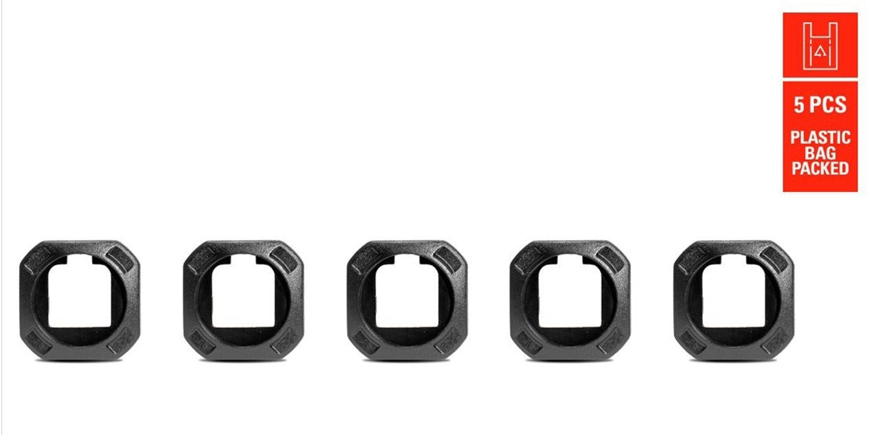 Eurofender bevestigingsplaat tempo vierkant (5st)