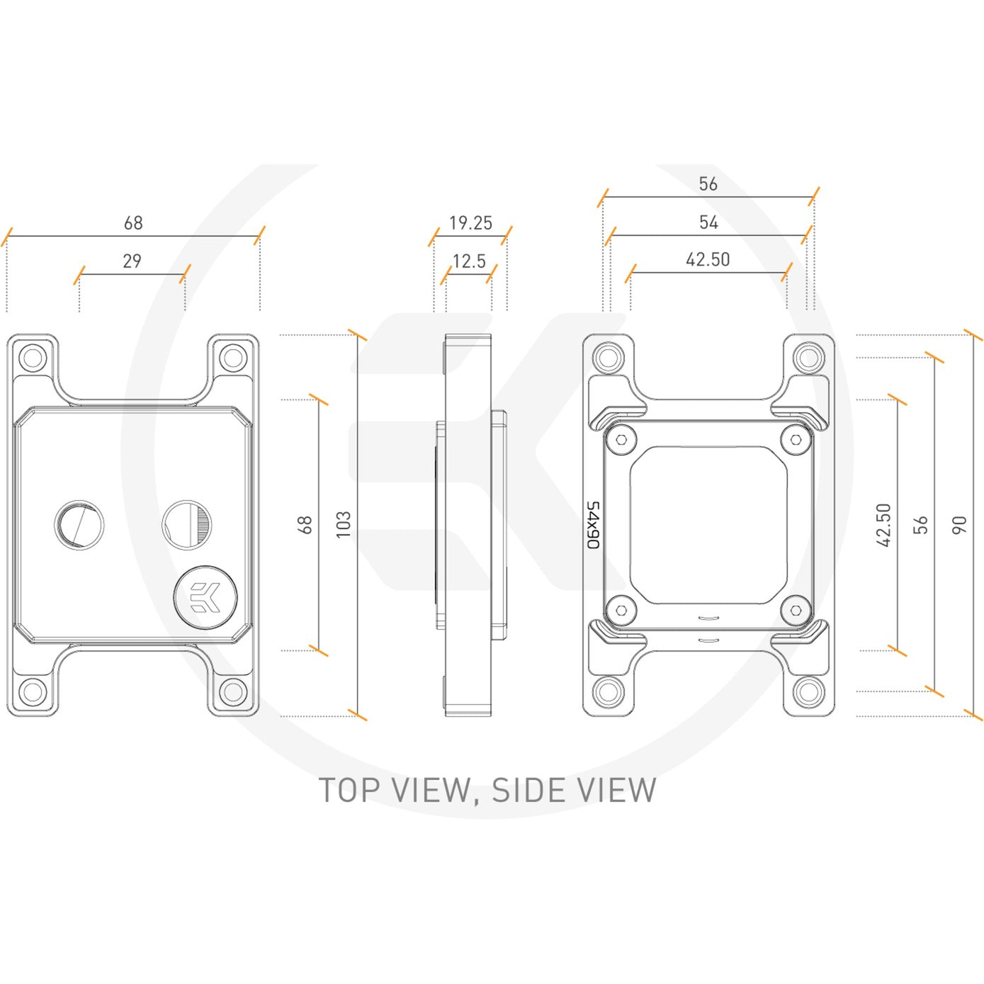 EKWB EKWB EK-Quantum Magnitude D-RGB AM4 Nikkel + Plexi