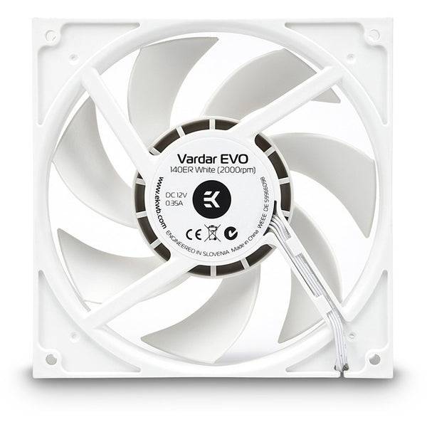Ekwb ek-vardar evo 140er white bb (500-2000) case fan (140 x 140 x 25 mm, pwm)