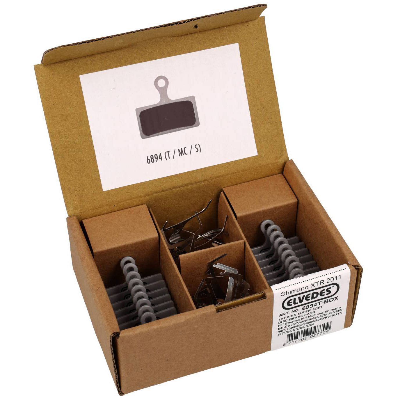 Elvedes cable systems bv Elvedes disc brake pads 6894t (10pr)