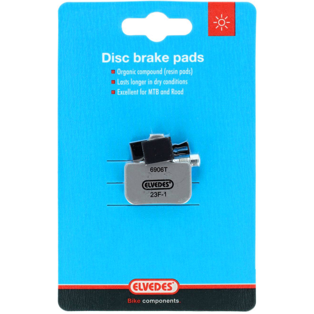 Elvedes schijfremblokken gretig | 6906t | grijs