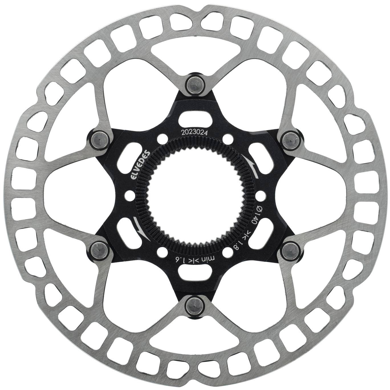 Elvedes remschijf centerlock ø140mm t=1,8mm lichtgewicht