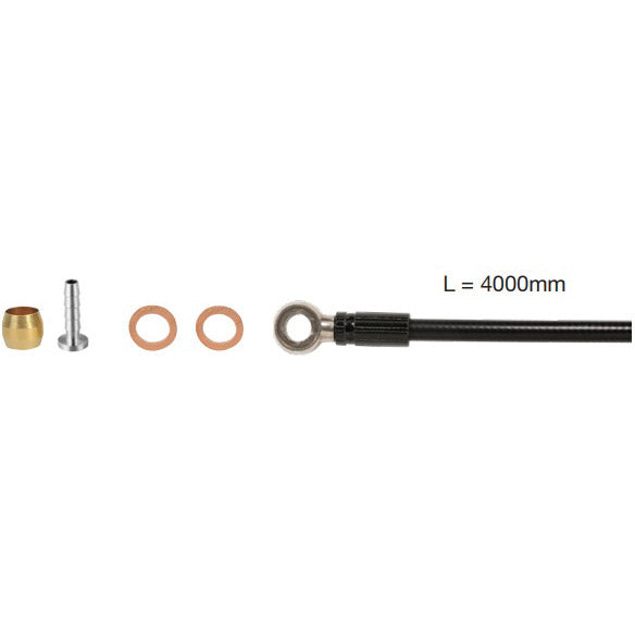 Elvedes remslang shimano bh90 extra flexibel zwart 4m