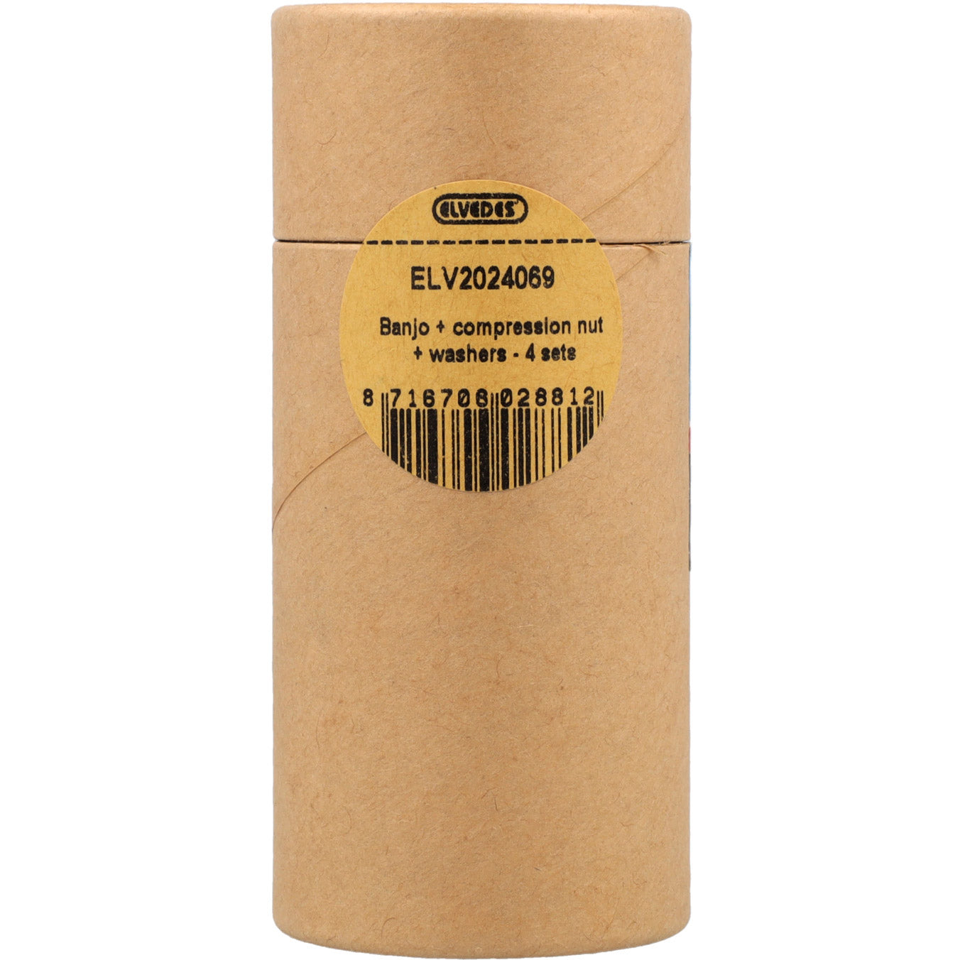 Elvedes set banjo, wartel en ringen (4st)