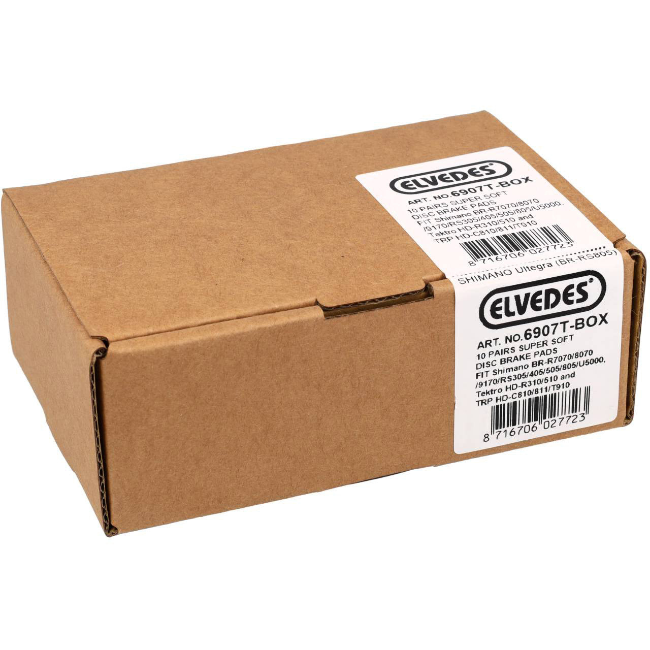 Elvedes 6907t schijfremblokken superzacht shimano ultegra 10 paar in doos
