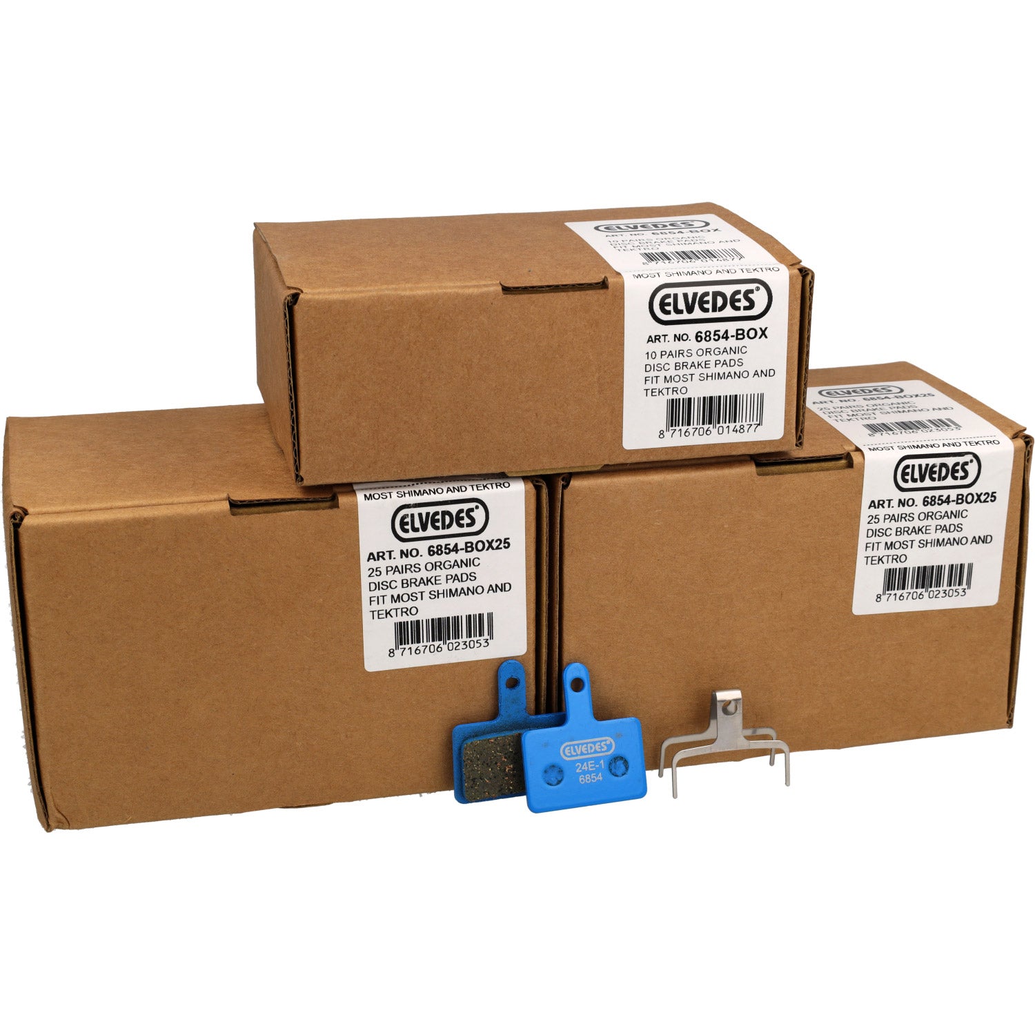 Elvedes schijfremblokken 6854 blauw (60pr)