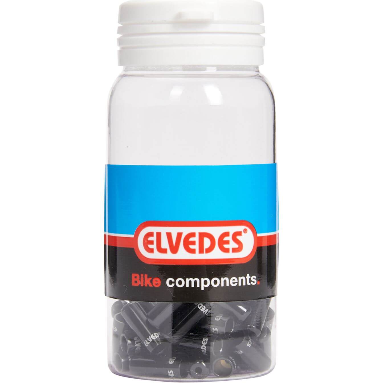 Elvedes cable end caps black 4.2mm | aluminium | 50 pieces