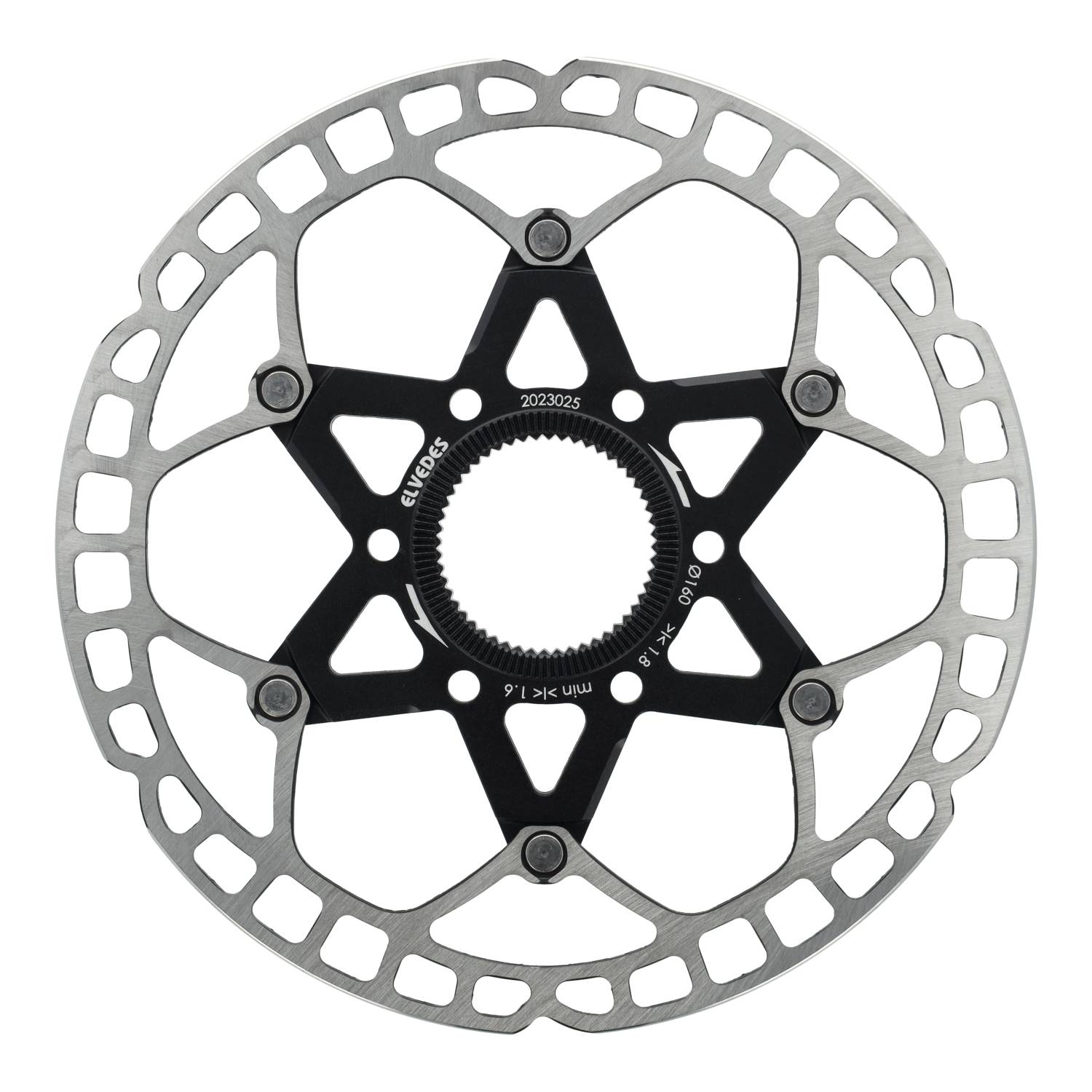 Elvedes remschijf centerlock ø160mm t=1,8mm lichtgewicht