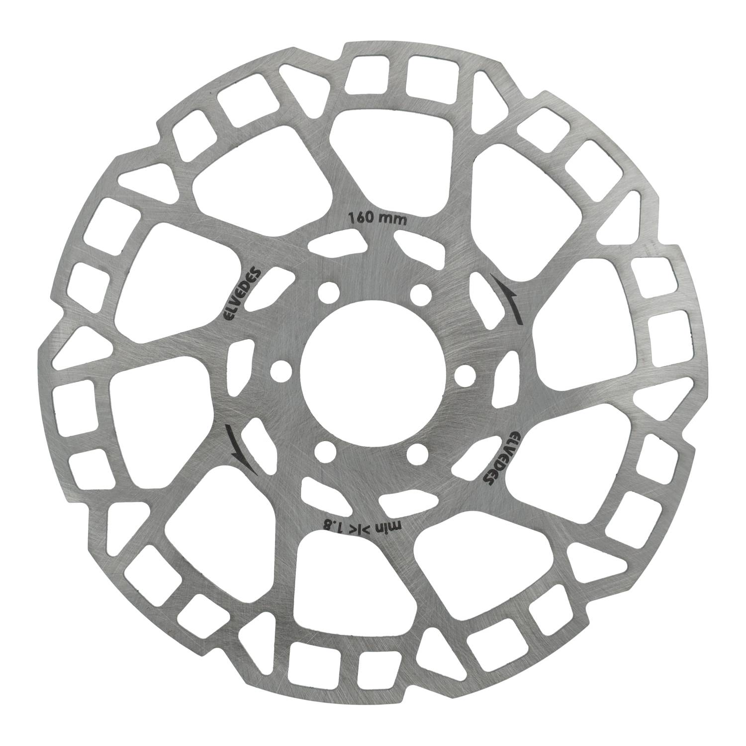 Elvedes remschijf 6-gaats �160mm t=2,0mm