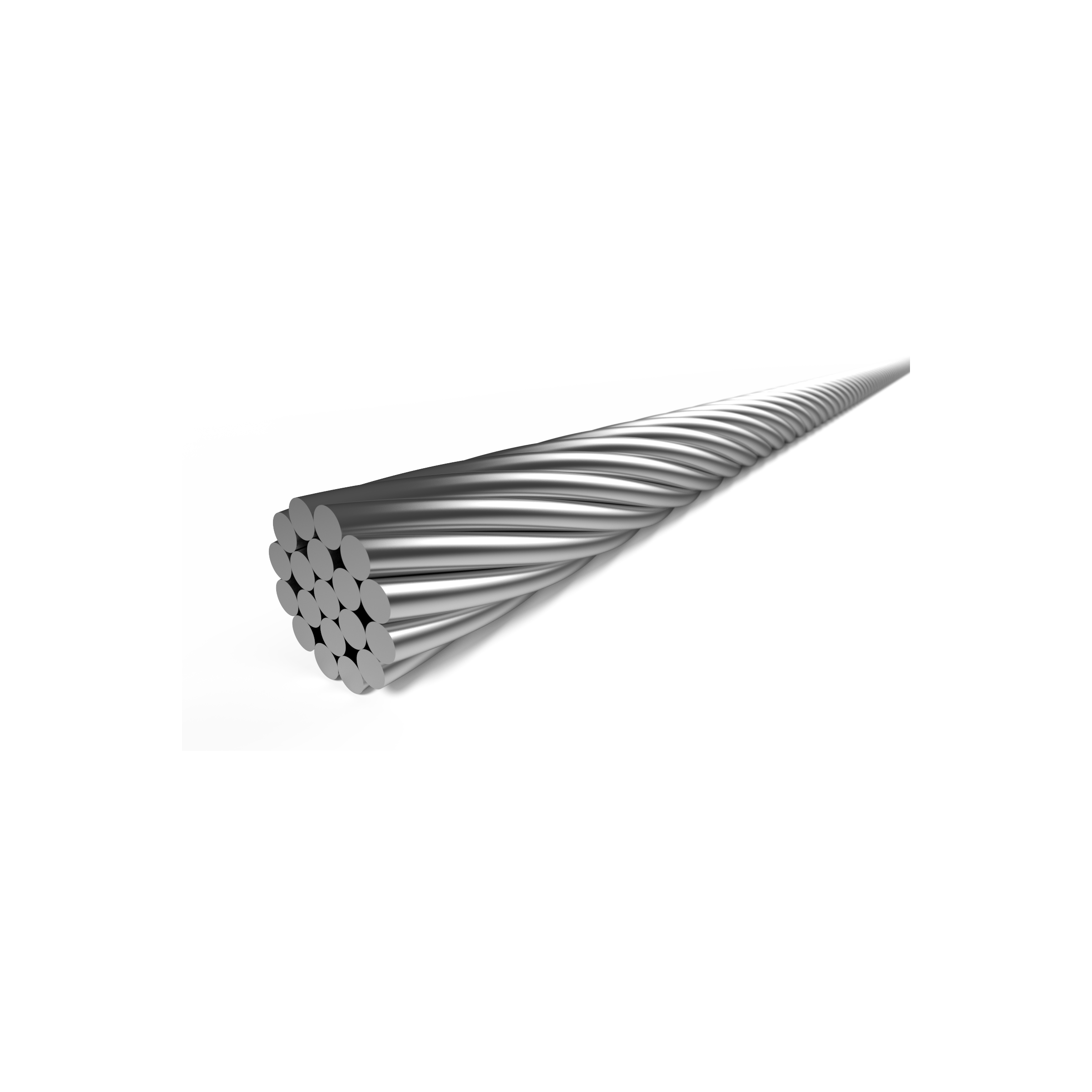 Elvedes schakel binnenkabel ø0,9mm 2500mm nø4x4 RVS (50st)