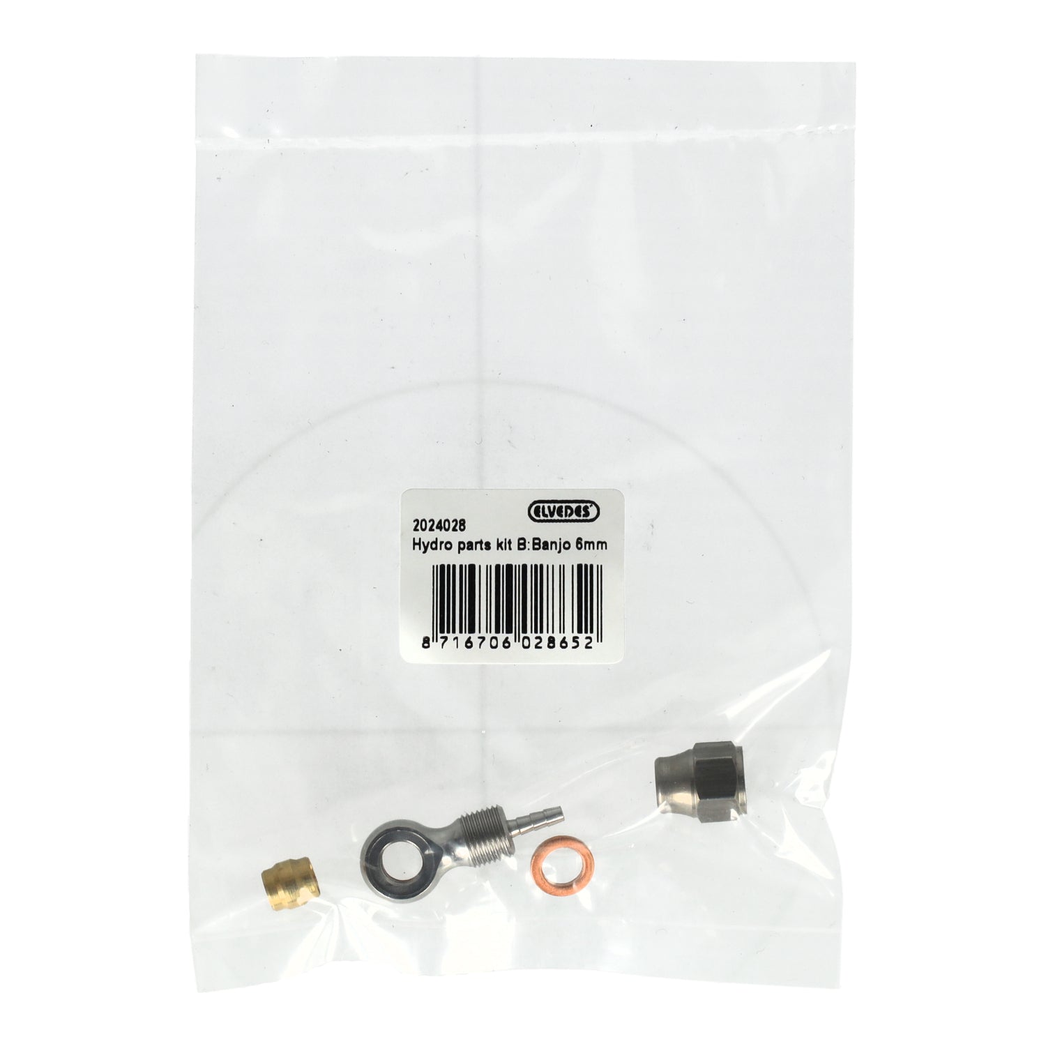 Elvedes hydro onderdelen kit b banjo 6mm