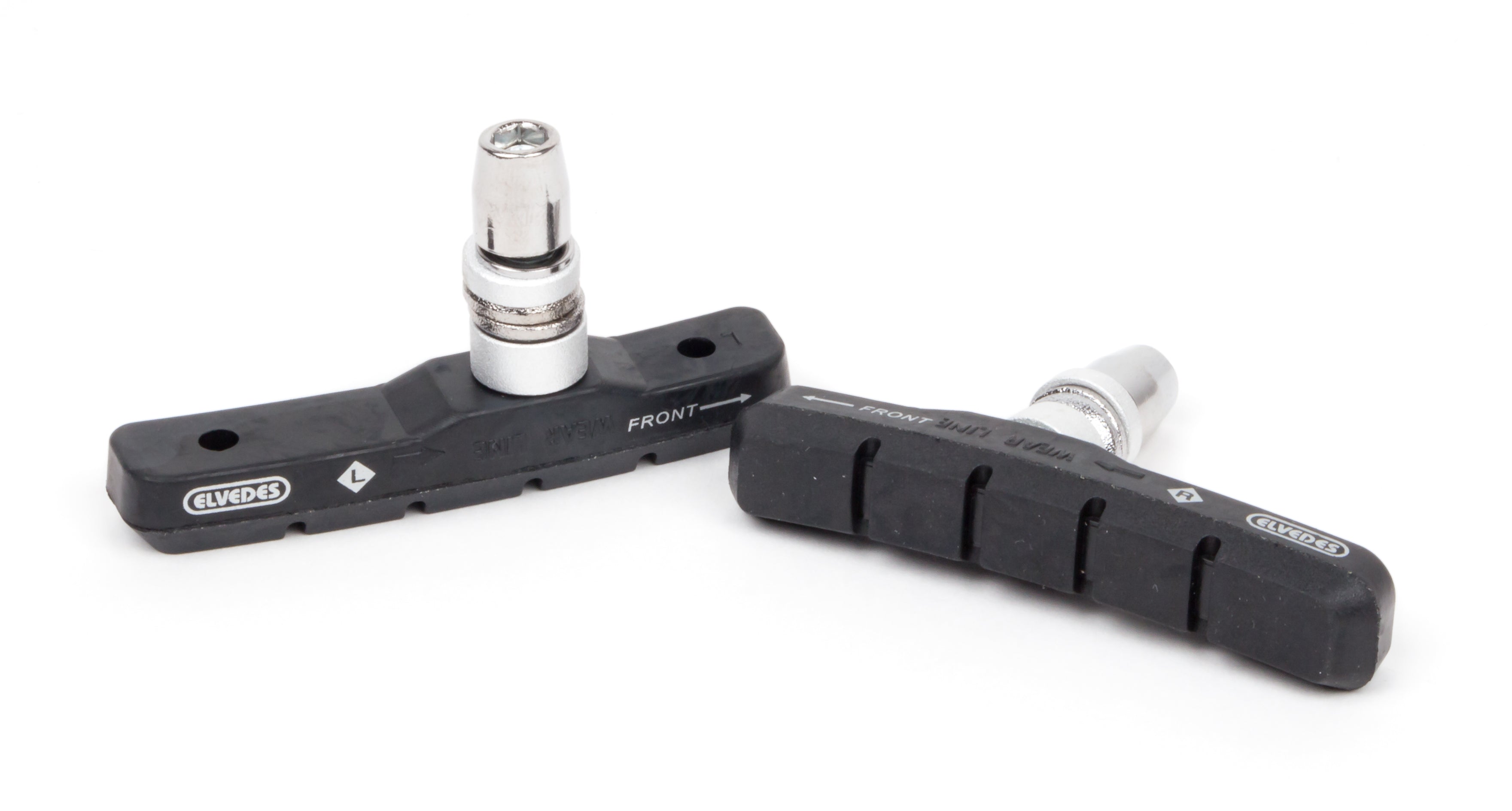 Elvedes velgremblokken v-brake 72mm zwart (100pr)