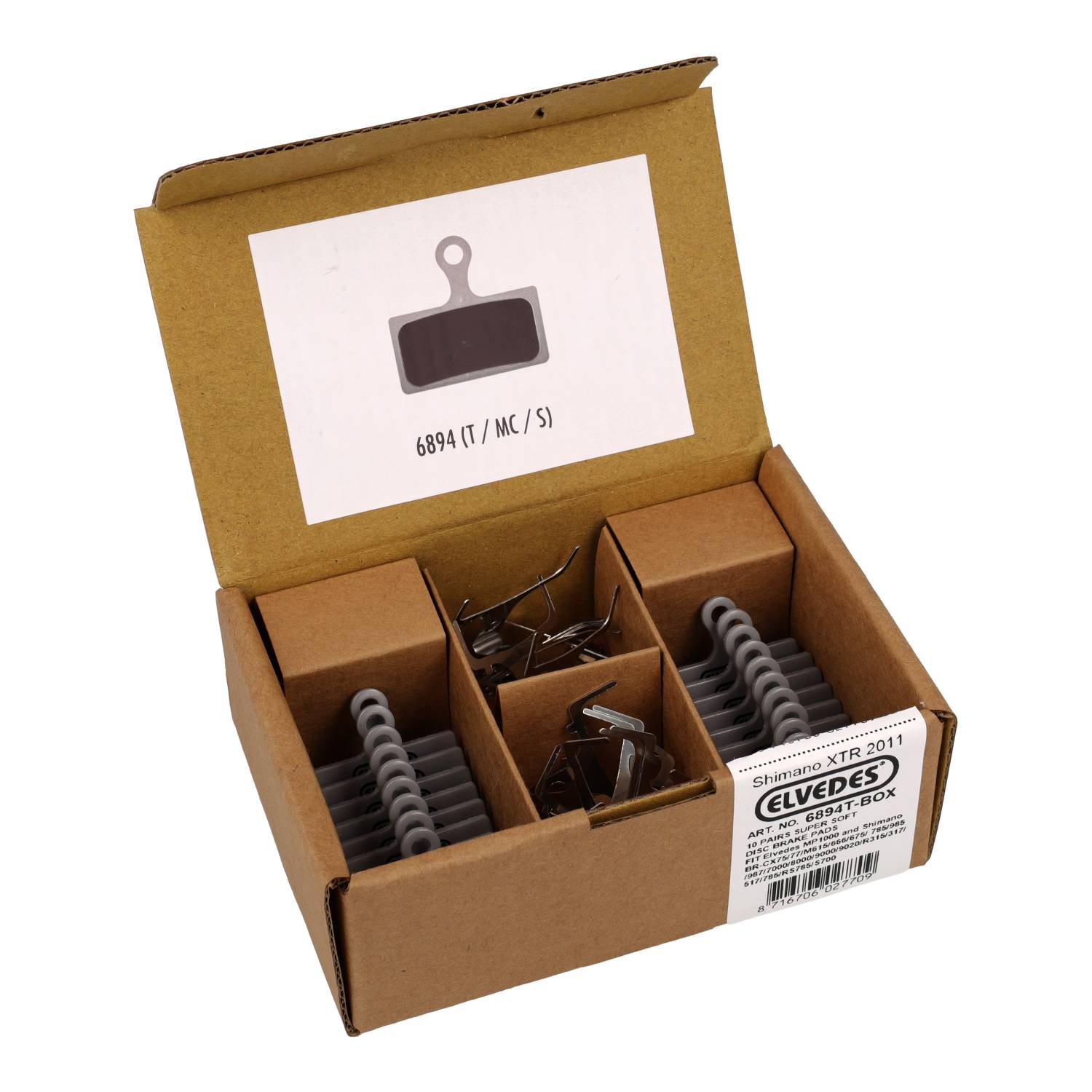 Elvedes cable systems bv Elvedes disc brake pads 6894t (10pr)