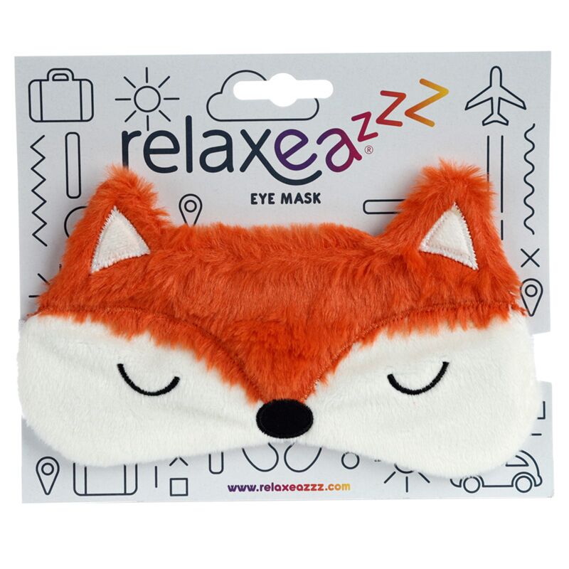 Pluche vos slaapmasker