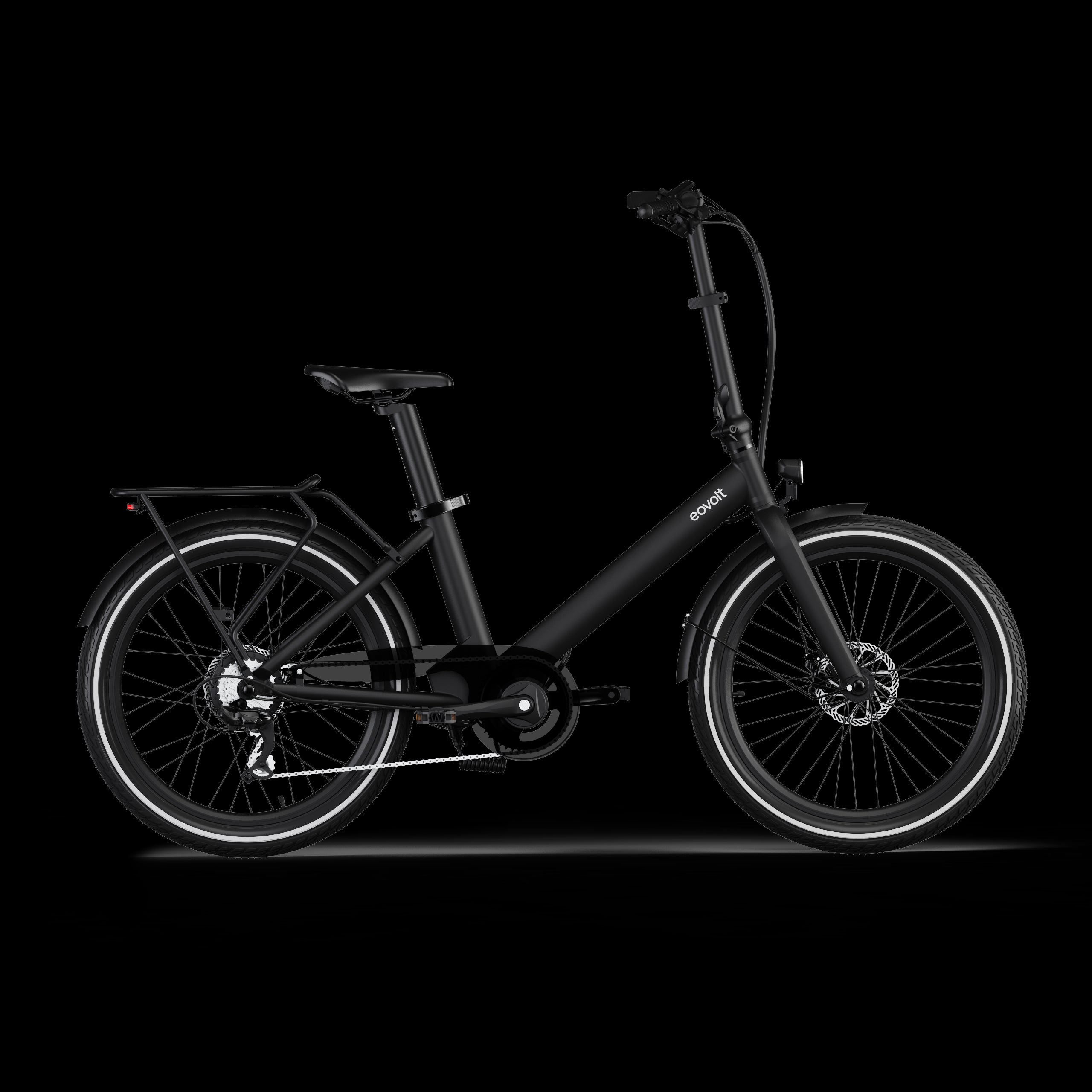 Eovolt Elektrische compactfiets Evening 24 v2 zwart