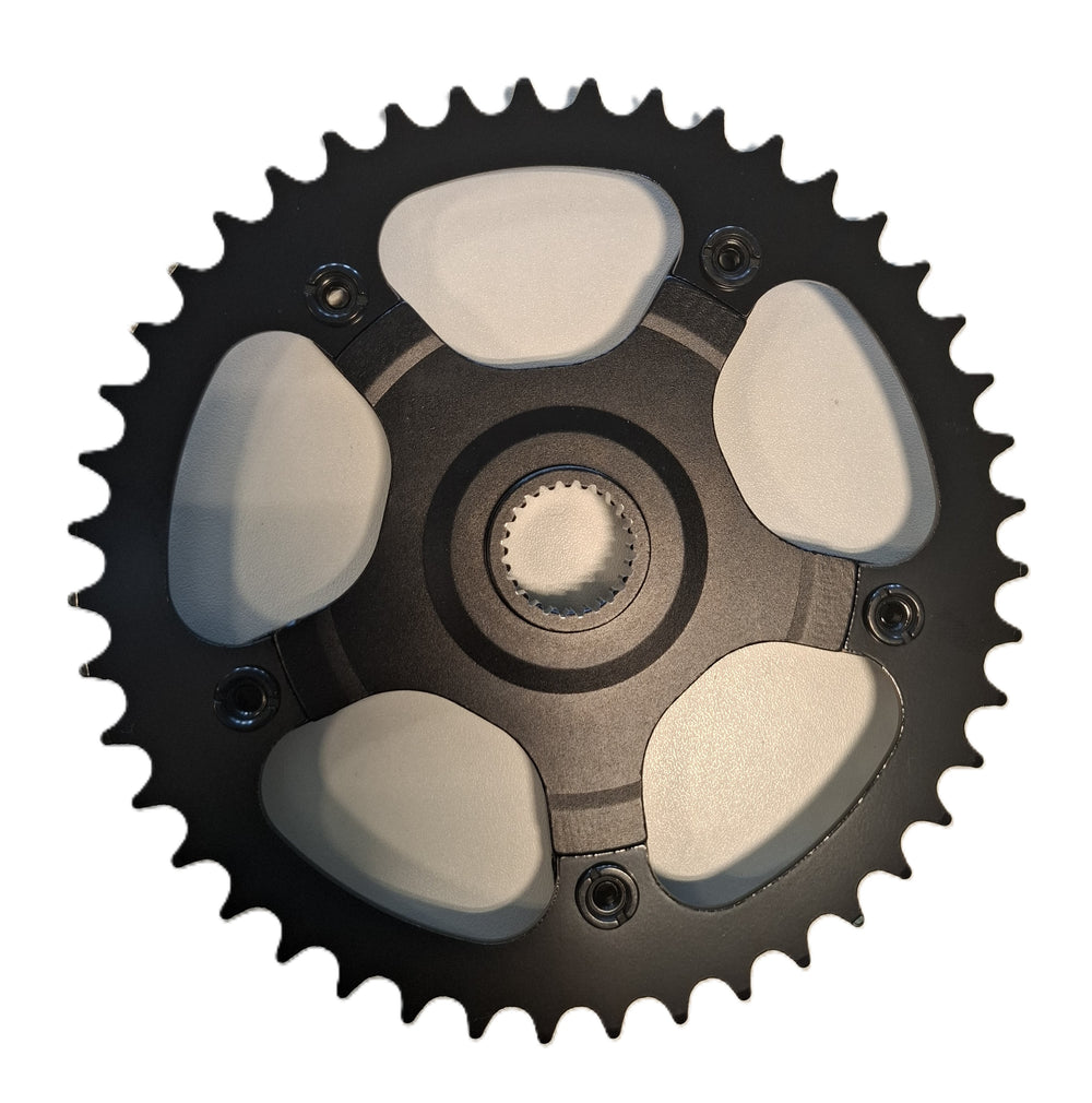 Eovolt crankstelplaat 44t 24 inch zwart