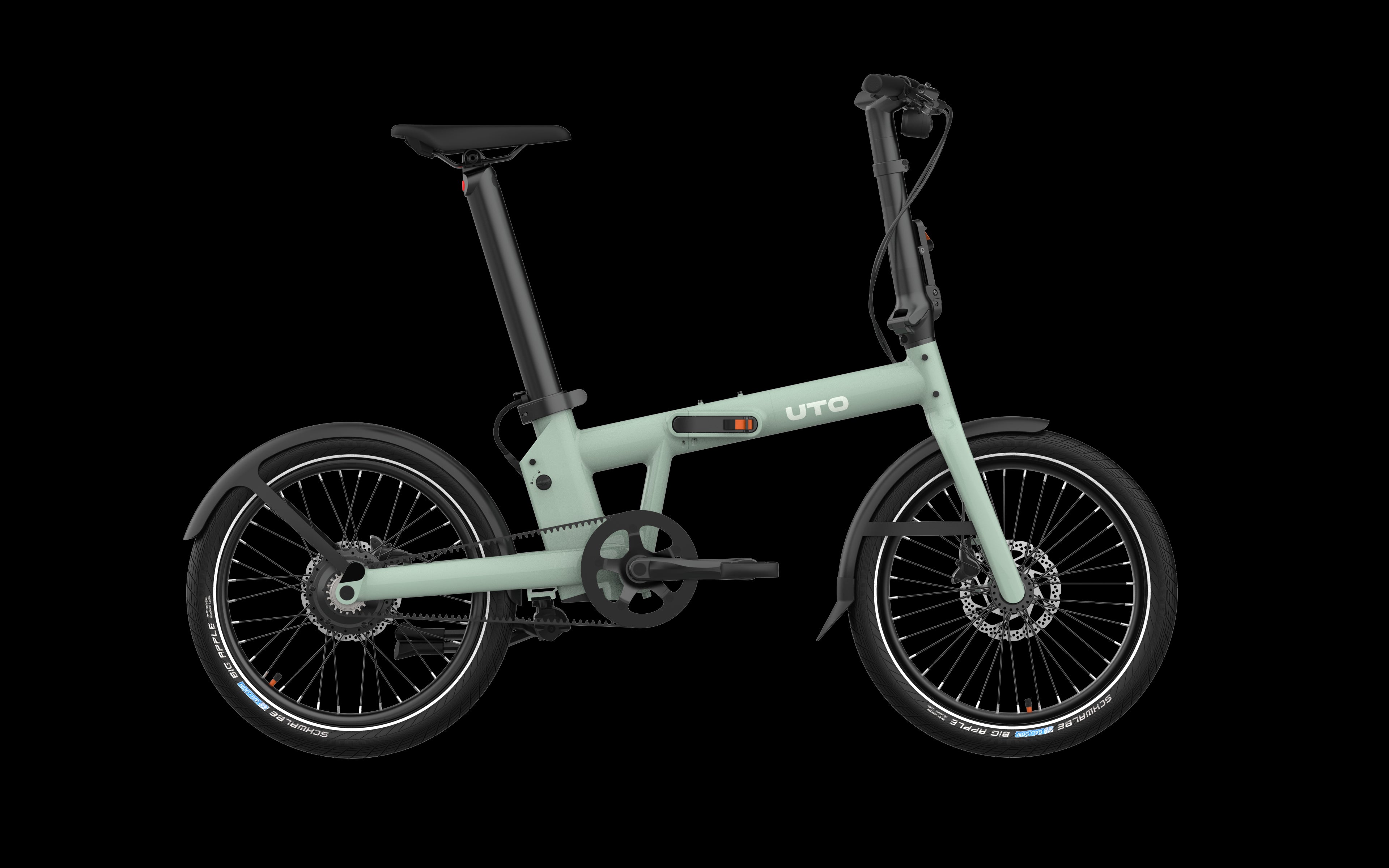Uto elektrische vouwfiets pro20 v3 groen