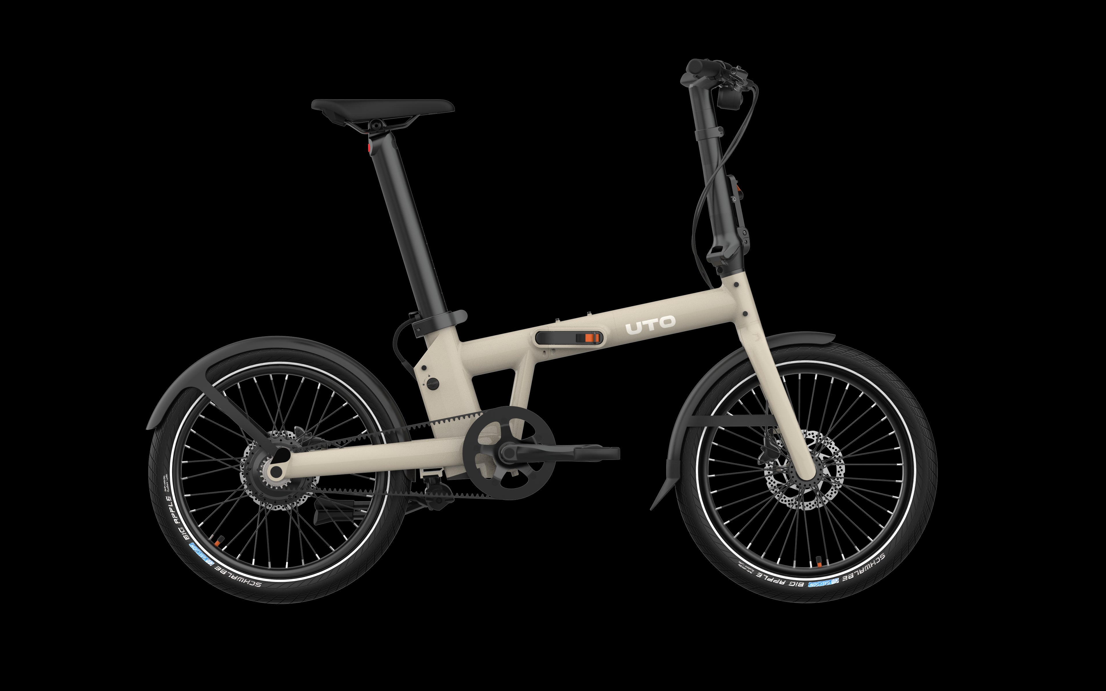 Uto elektrische vouwfiets pro20 v3 taupe