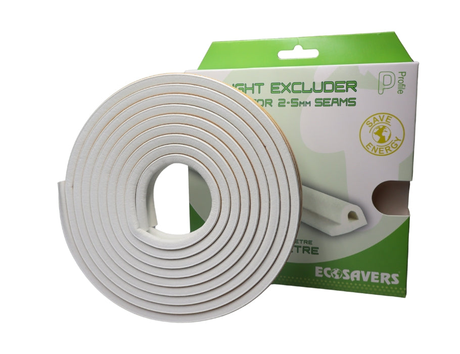 Ecosavers tochtband - p profiel - 6m - 2-5mm - wit