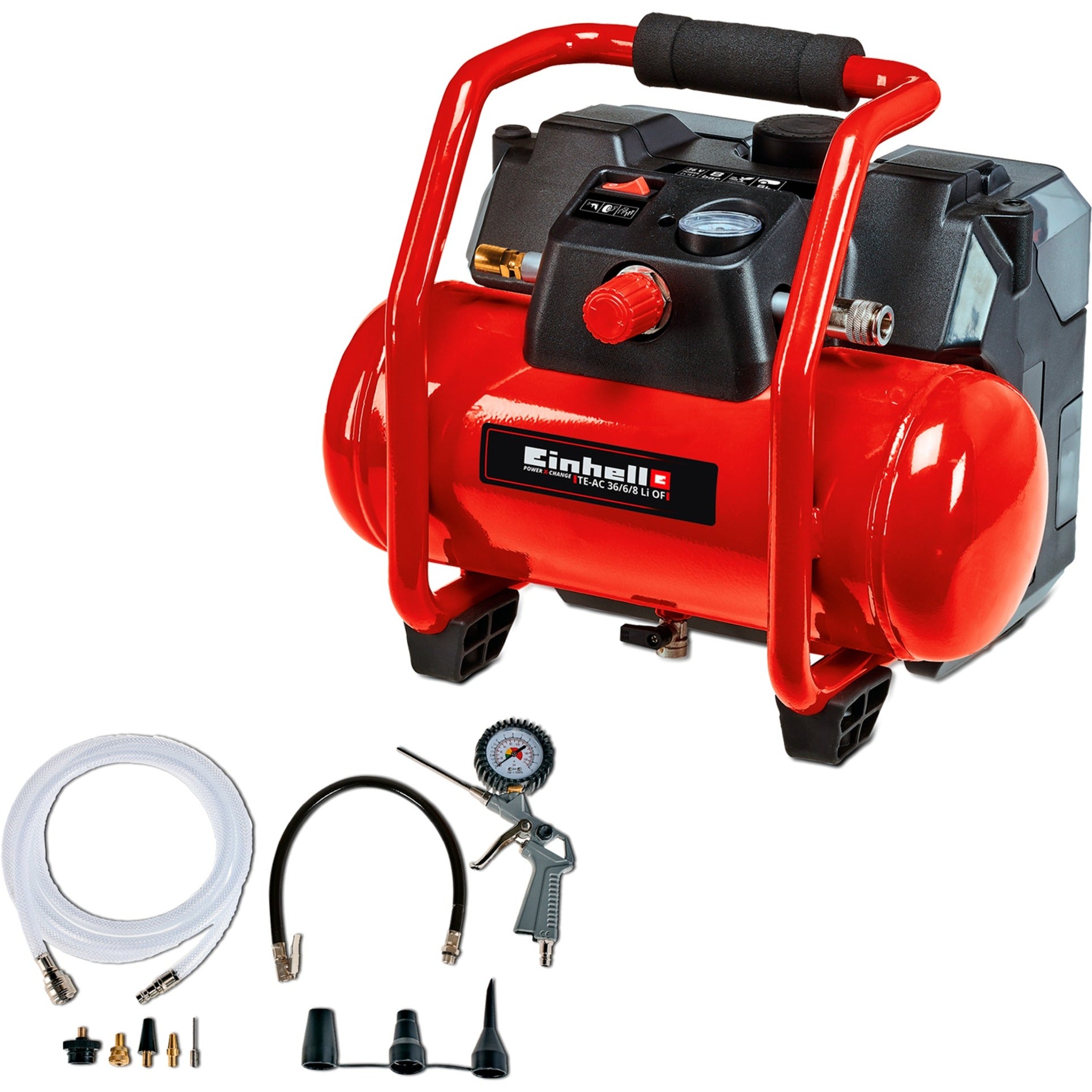 Einhell Einhell Compressor TE-AC 36 6 8 Li OF Set Solo