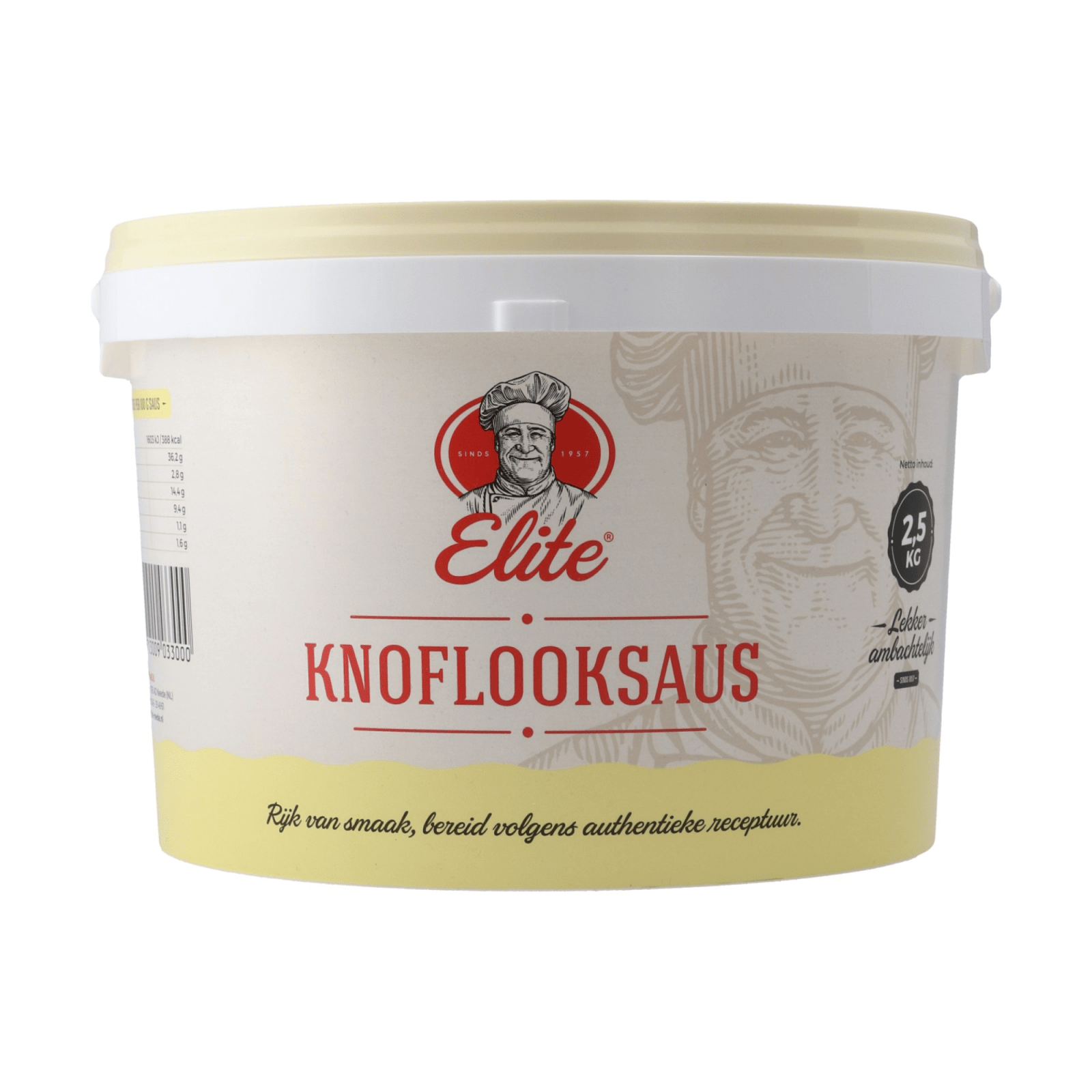 Elite knoflooksaus (2,5 kilo)