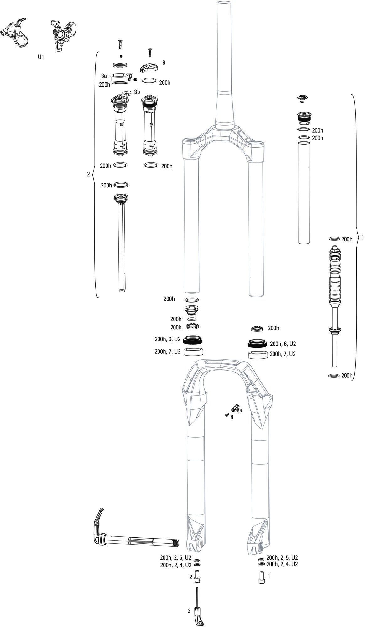 Rockshox federgabel judy silver tk susp.fork rs judy sil.tk 120mm black poploc