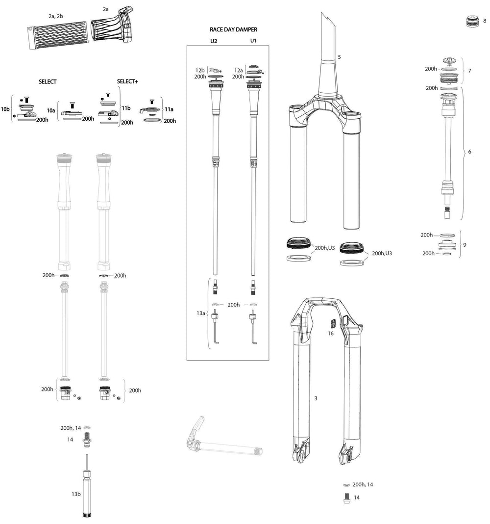 Rockshox federgabel sid select rl 3p susp.fork rs sid sel.rl 3p 27,5 + 29 boost