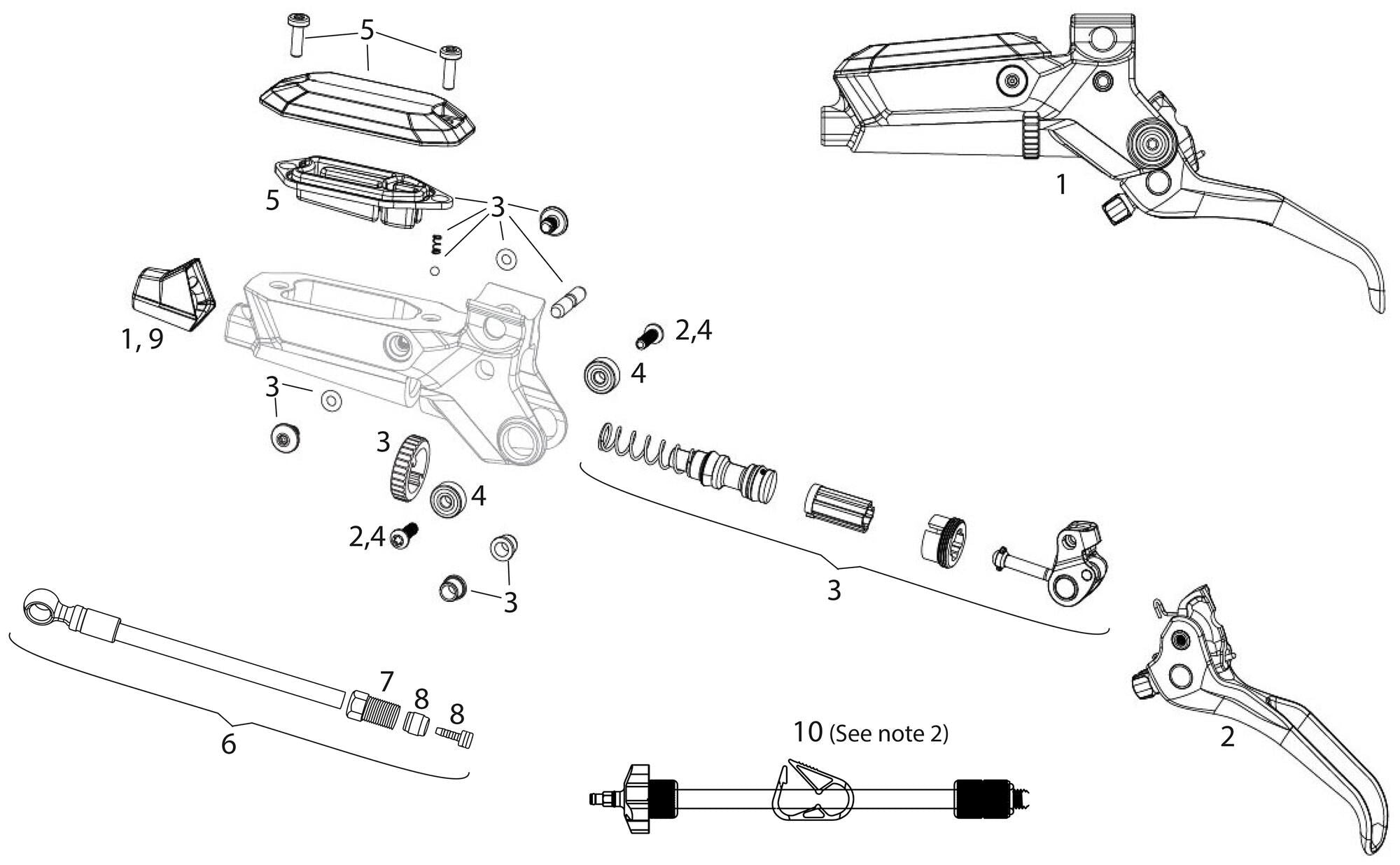 Sram schijfrem maven silver disc brake maven silver rear 2000mm