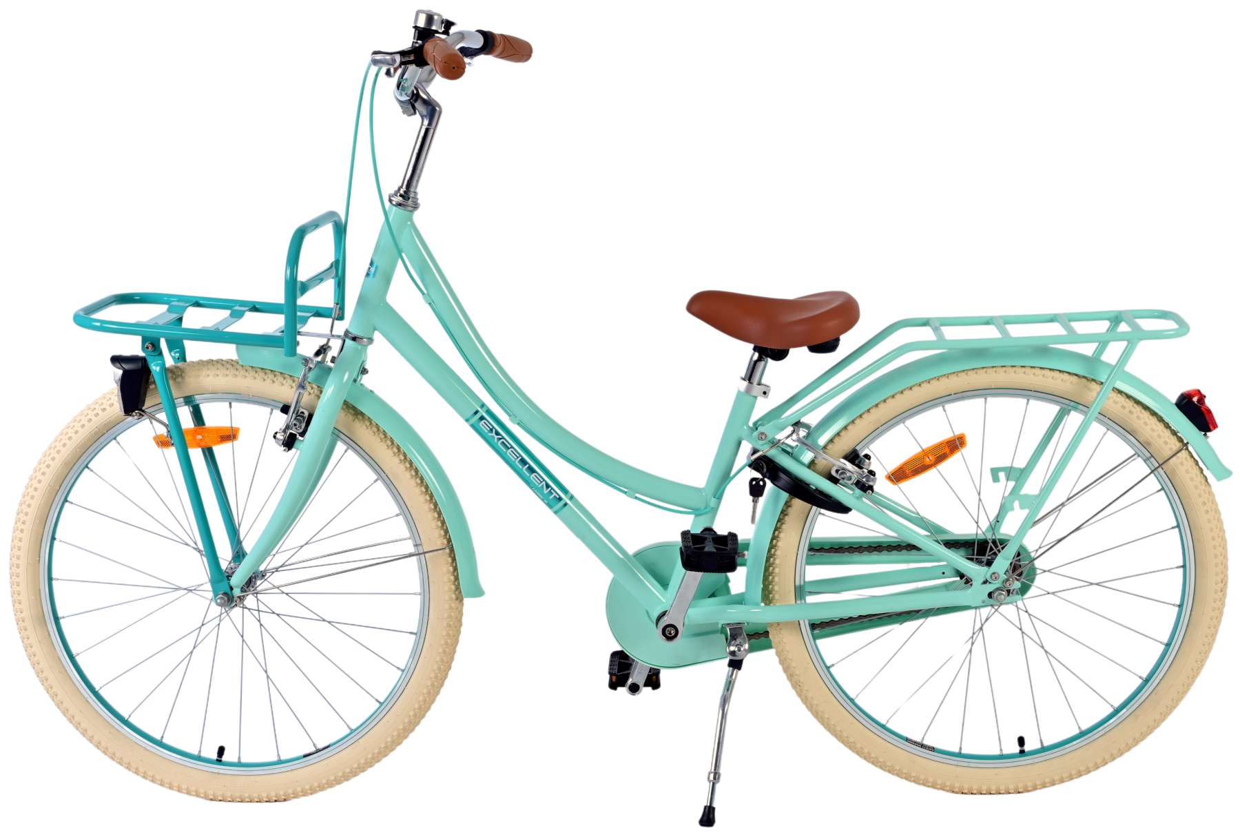 Volare Excellent Kinderfiets - Meisjes - 24 inch - Groen - Twee handremmen