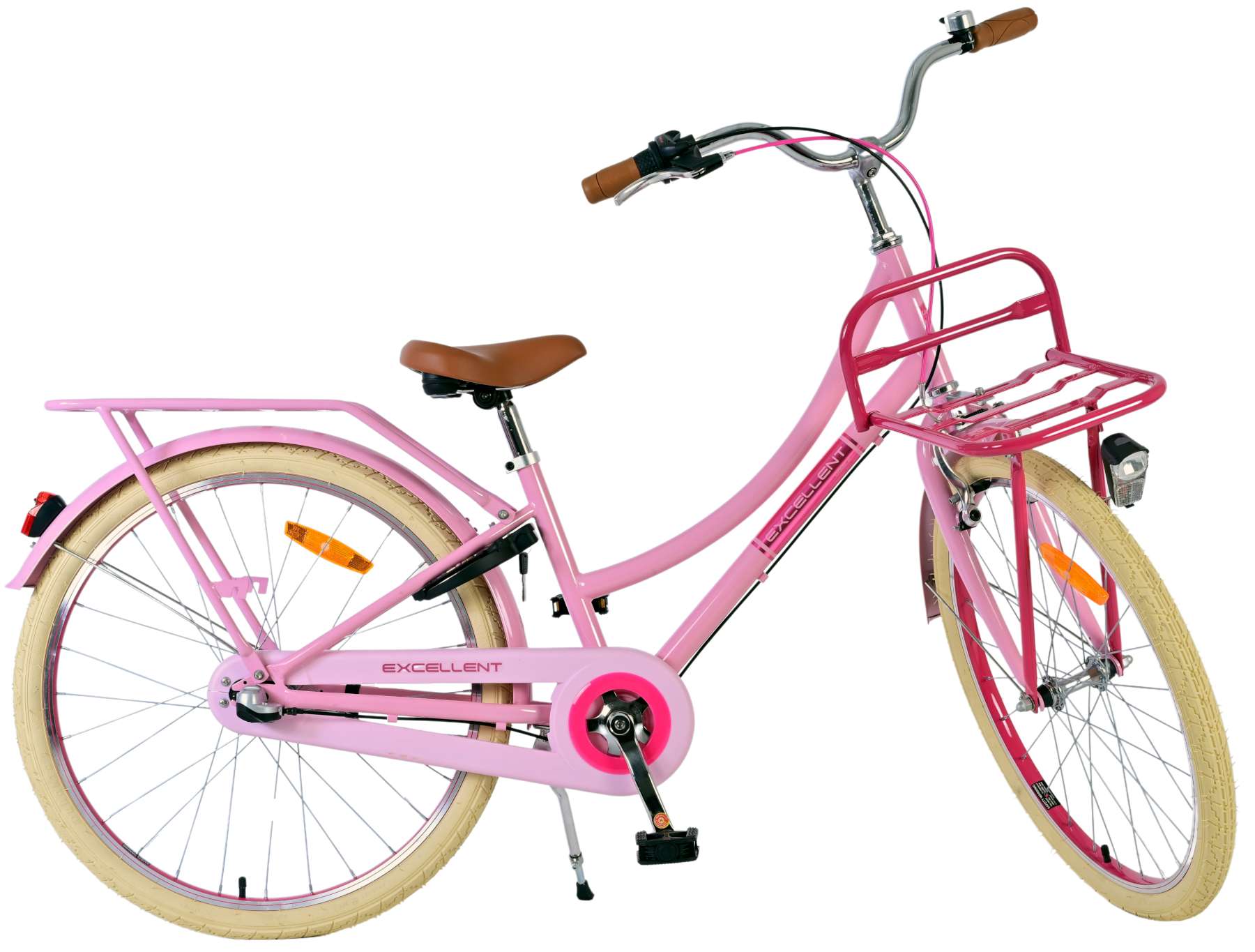 Volare Excellent Kinderfiets - Meisjes - 24 inch - Roze - 3 Versnellingen