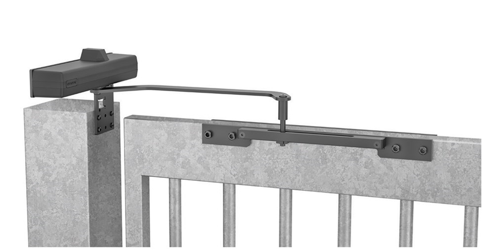 Assa abloy dc680g deurdranger voor toegangspoorten en tuinhekken | incl. glijarm voor breedtes van 600 mm tot 1400 mm | kleur wit ral 9016. | 180-20 ° - a000399974