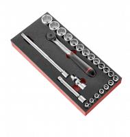 Facom module foam 1 2 doppen 6 kant en ratel - l3