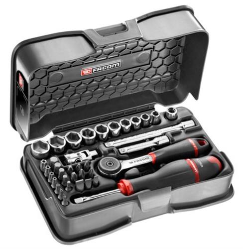 Facom doppendoos 1 4 6- kant vastdraaien en schr.