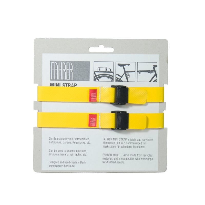 Fahrer cargo mini strap m 35x2cm geel (2 stuks)