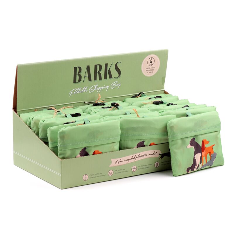 Rpet opvouwbare tas-bag blaft hond