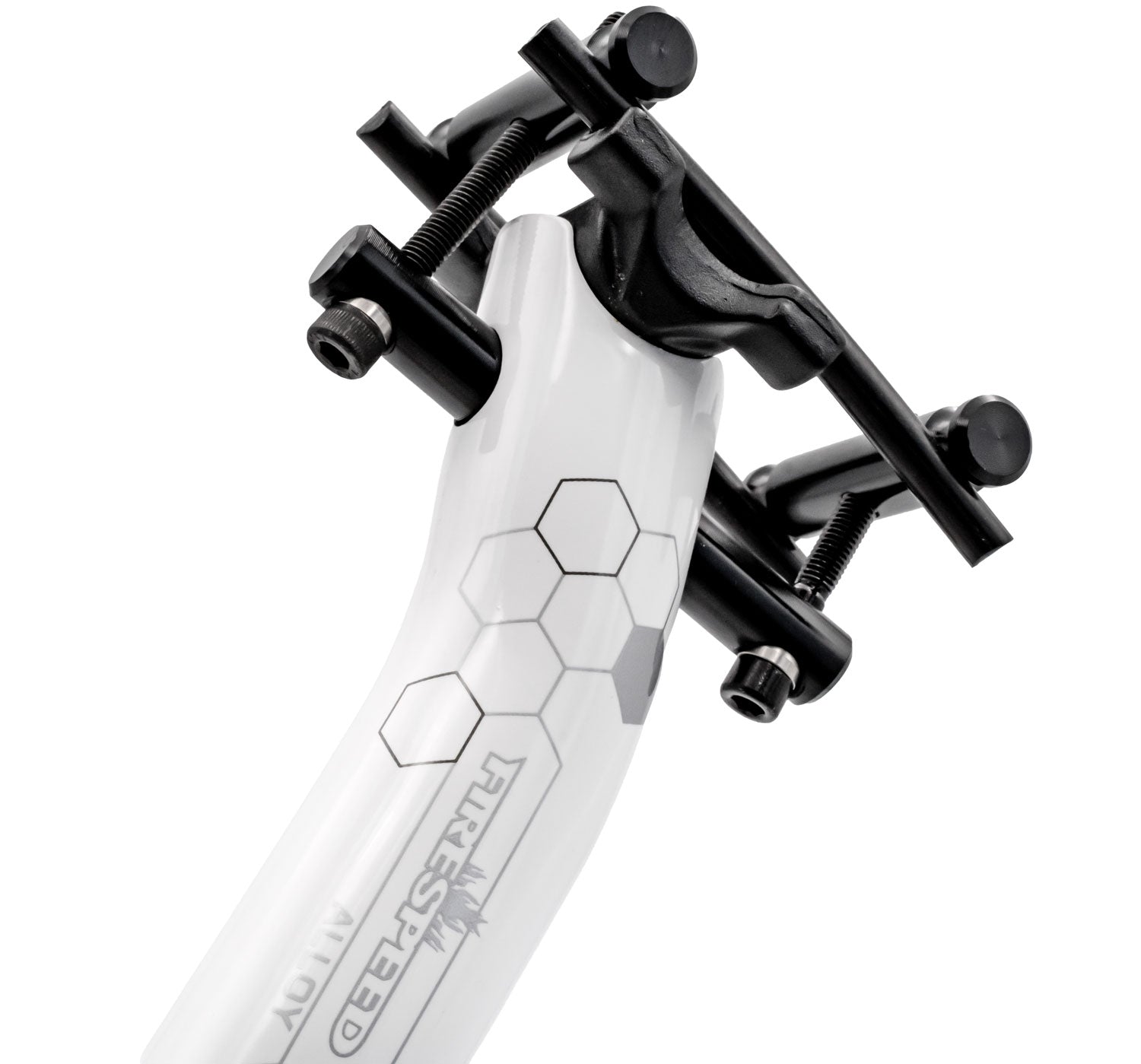 Katana firespeed f-a506 aluminium 7075 seatpost offset 15mm white | 31,6mm x 300mm