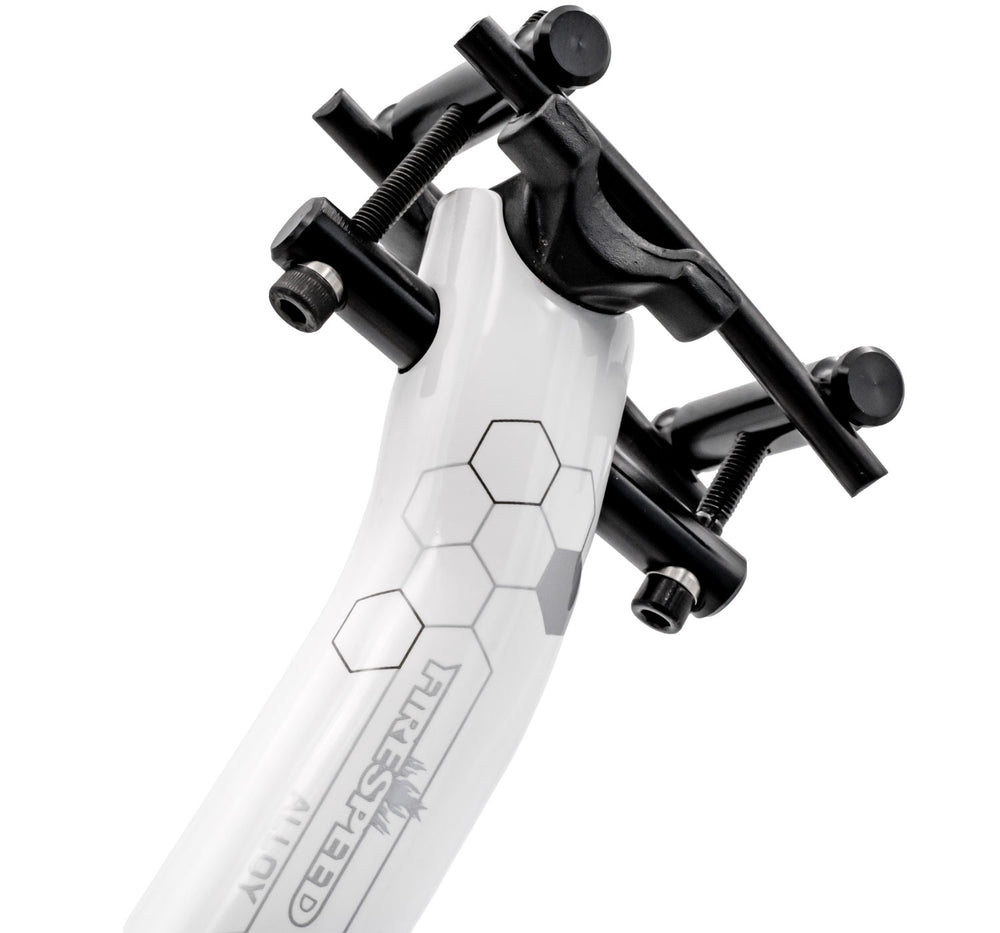 Katana firespeed f-a506 aluminium 7075 seatpost offset 15mm white | 31,6mm x 300mm
