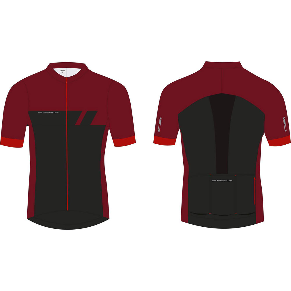Superior heren jersey mtb maat xxl tibetan red