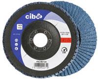 Cibo lamellenschijf 125mm blauw 40 conisch inox | 10 stuks
