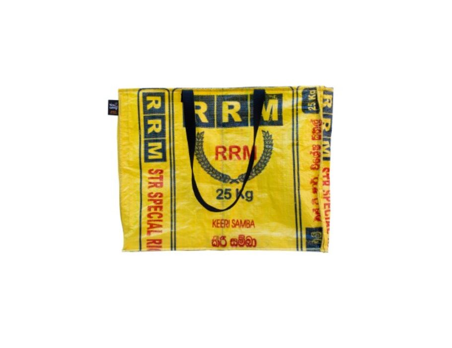 Fairzone opvangtas - recycling afval - upcycled rijstzak