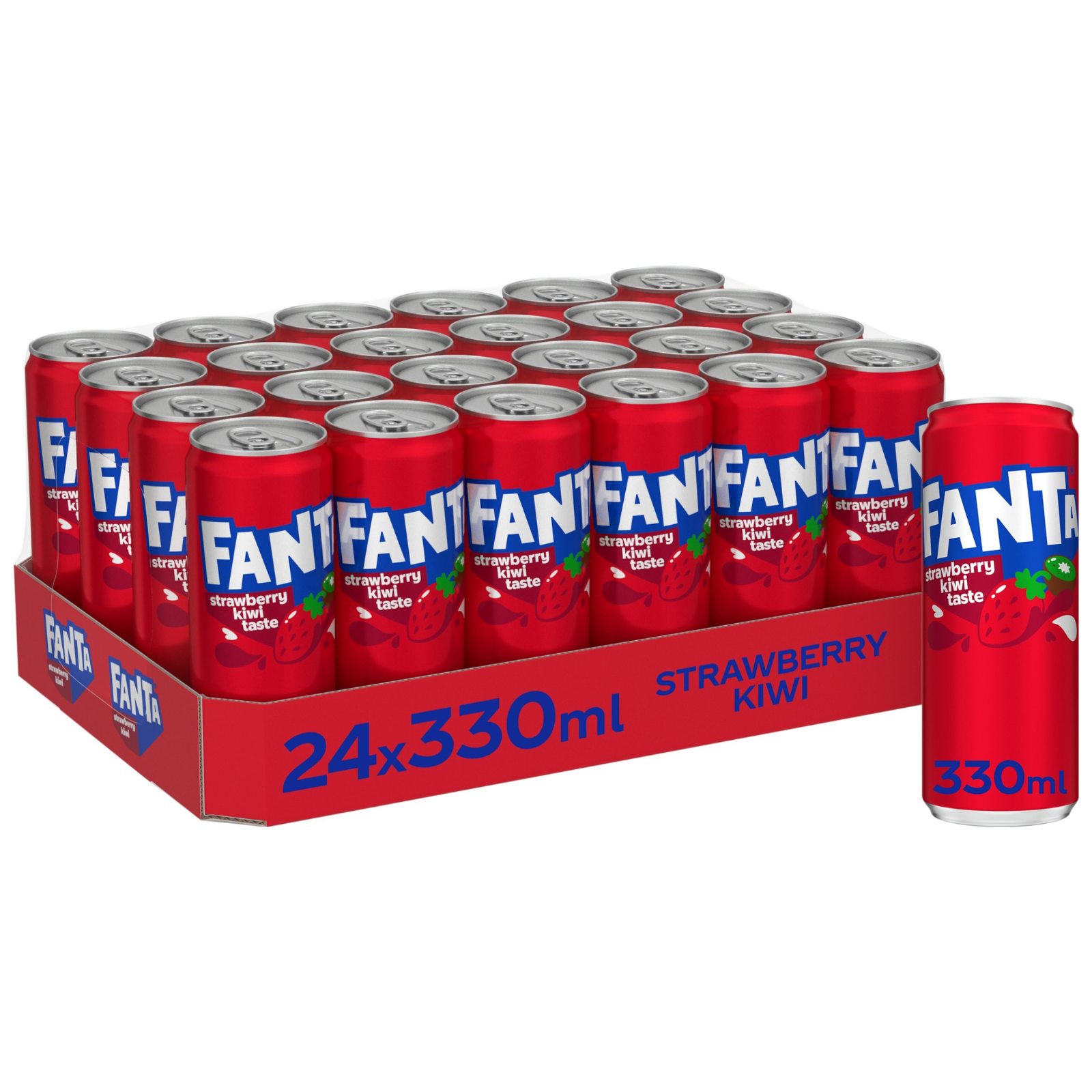 Fanta strawberry kiwi sleek blik (24x 33 cl)