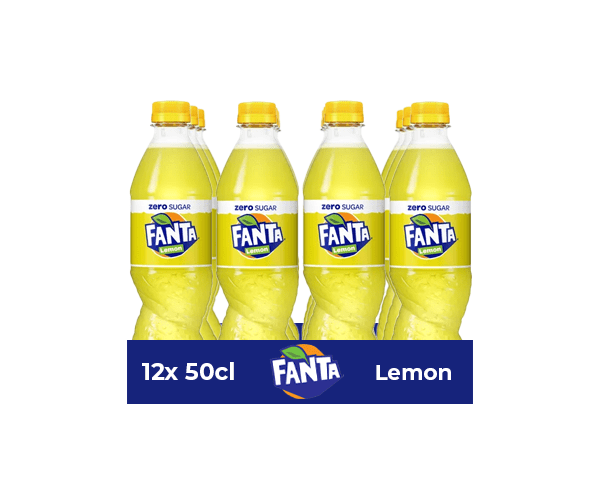 Fanta zero lemon pet (12x 50cl)