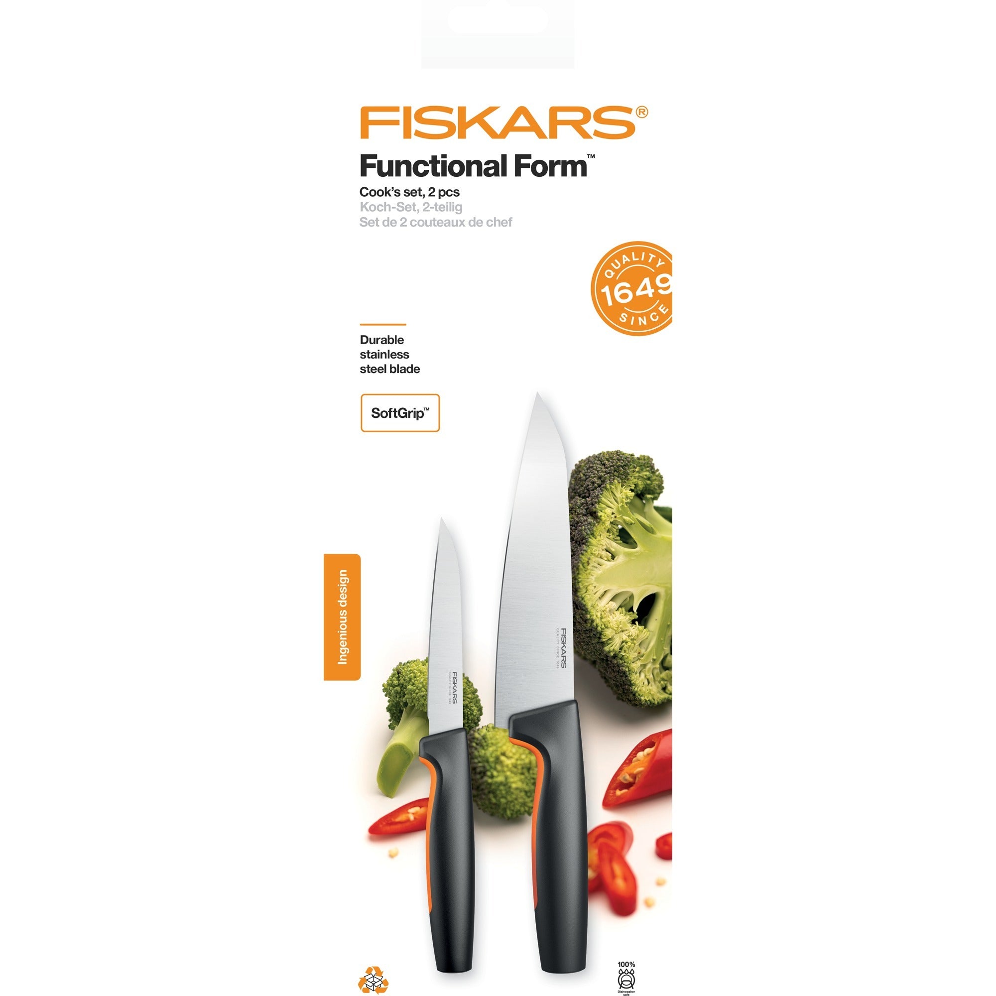 Fiskars Fiskars Functional Form Koksmessen 2-delig