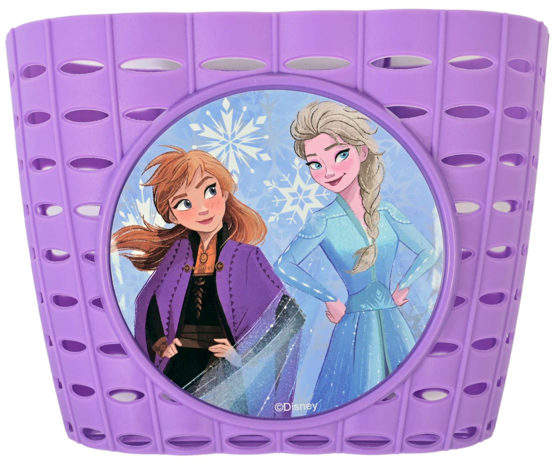 Disney die eiskönigin disney frozen plastic mandje - meisjes - paars