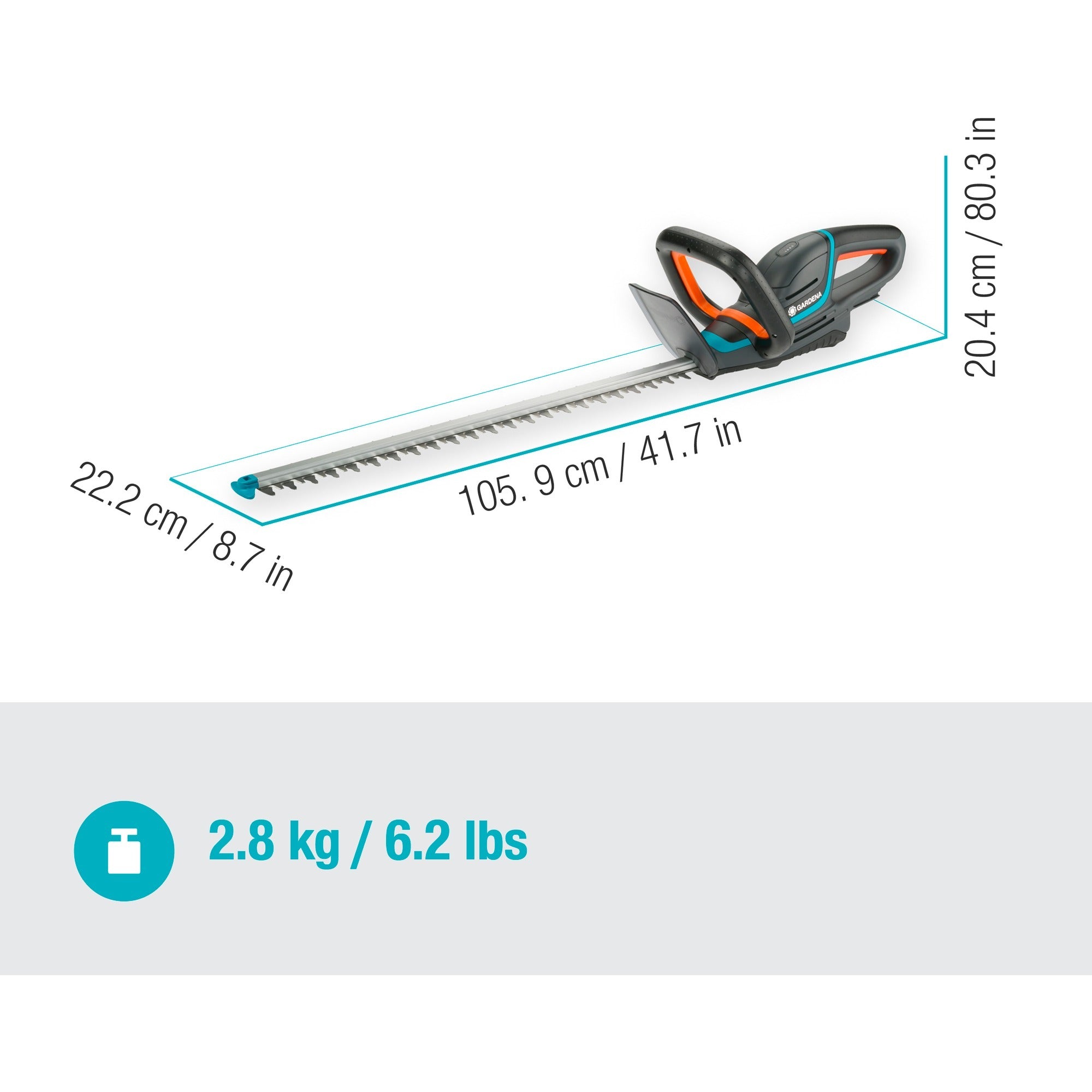 GARDENA GARDENA Accu-heggenschaar ComfortCut 60 18V P4A solo
