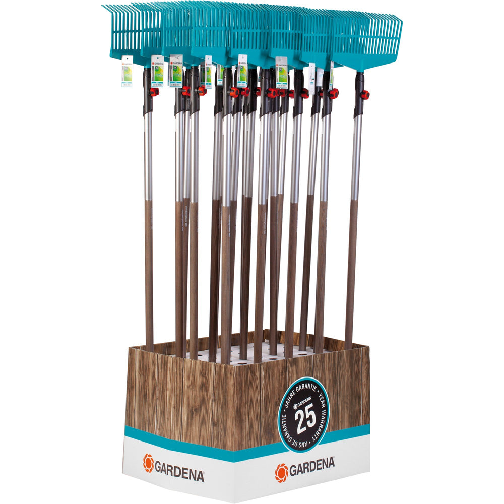 Gardena combisystem gazonhark bladhark (turquoise houtkleur, 3020-23)